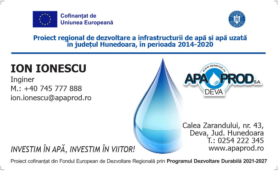 Carte de vizită APA PROD